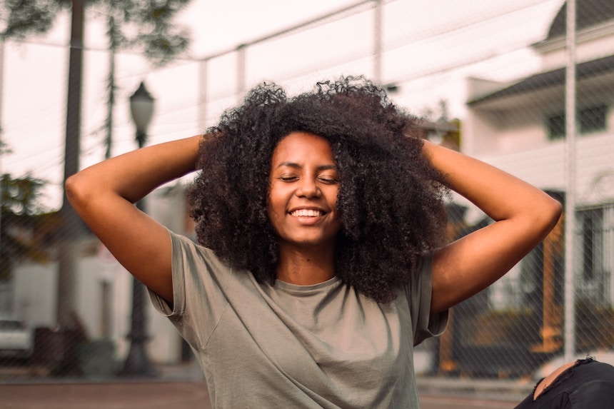 happy woman